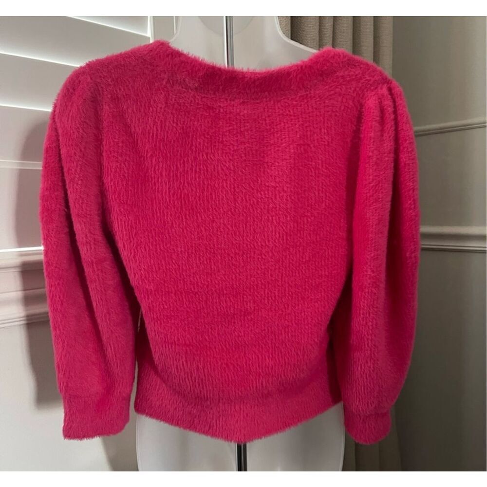 Free People Moonbeam Pullover- Size Small - Raspberry Pop - Picture 3 of 4